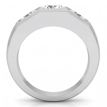 Afbeelding in Gallery-weergave laden, Echt Diamanten Ring Voor Heren 3 Steen Goud 2 Karaat