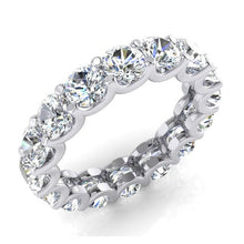 Afbeelding in Gallery-weergave laden, Echt Diamond Eternity bruiloft gouden band 4 karaat 4,1 mm