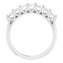 Afbeelding in Gallery-weergave laden, Echt Emerald Diamond Half Eternity Band 4,55 Karaat Gouden Damessieraden