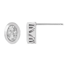 Afbeelding in Gallery-weergave laden, Echt Gouden Diamanten Studs Ovale Oude Geslepen Ring Set 4 Karaat Dames Sieraden