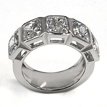 Afbeelding in Gallery-weergave laden, Echt Stralende Diamant Band 5 Stenen