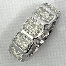 Afbeelding in Gallery-weergave laden, Echt Stralende Diamant Band 5 Stenen