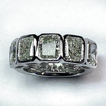Afbeelding in Gallery-weergave laden, Echt Stralende Diamant Band 5 Stenen