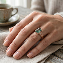 Afbeelding in Gallery-weergave laden, Echt VVS Moss Agate Edelsteen Ring 2 karaat