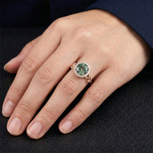 Afbeelding in Gallery-weergave laden, Echt VVS Moss Agate Gekleurde Steen Ring 2,0 karaat
