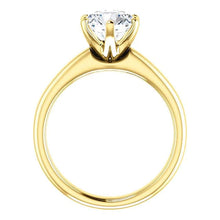 Afbeelding in Gallery-weergave laden, Echt 1,50 Ct. Ronde Briljante Geelgouden Solitaire Ring