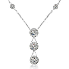 Afbeelding in Gallery-weergave laden, Echt Bezel Milligrain-Instelling 3,15 Ct 46 Cm Ketting Wit Goud 14K