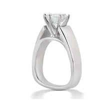 Afbeelding in Gallery-weergave laden, Echt Brede Band Solitaire Ring
