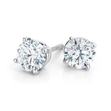 Afbeelding in Gallery-weergave laden, Echt Diamant Lady Studs Oorbel 4 Karaat Wit Goud 14K