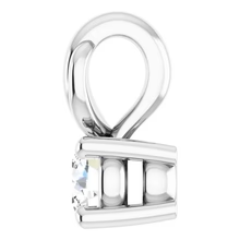 Afbeelding in Gallery-weergave laden, Echt Diamant Solitaire Hanger 2,50 Karaat Witgoud 14K