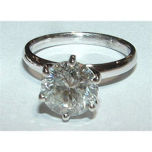Afbeelding in Gallery-weergave laden, Echt Diamanten 2 Kt Solitaire Verlovingsring Witgoud