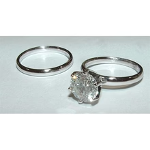 Afbeelding in Gallery-weergave laden, Echt Diamanten 2 Kt Solitaire Verlovingsring Witgoud