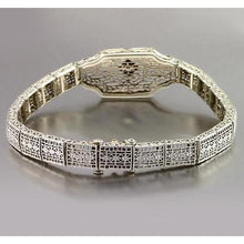 Afbeelding in Gallery-weergave laden, Echt Diamanten Armband 0,30 Karaat Witgoud 14K Sieraden Nieuw