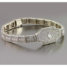 Afbeelding in Gallery-weergave laden, Echt Diamanten Armband 0,30 Karaat Witgoud 14K Sieraden Nieuw