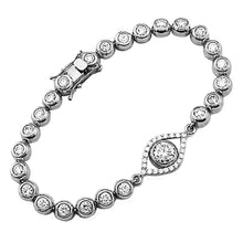 Afbeelding in Gallery-weergave laden, Natuurlijk Diamanten Armband 10.75 Karaat Kastzetting Evil Eye Geelgoud