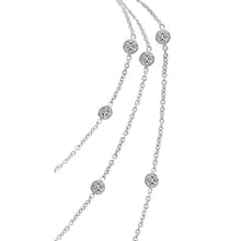 Afbeelding in Gallery-weergave laden, Echt Diamanten Halsketting Met 3 Rijen
