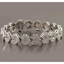 Afbeelding in Gallery-weergave laden, Echt Diamanten Herenarmband 16 Karaat Witgoud 14K Nieuw