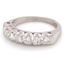 Afbeelding in Gallery-weergave laden, Echt Diamanten Jubileumband 1,40 Karaat F VS1 Witgouden Sieraden Nieuw