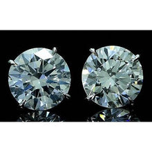 Afbeelding in Gallery-weergave laden, Echt Diamanten Oorknopjes 12 Karaat Witgoud 14K