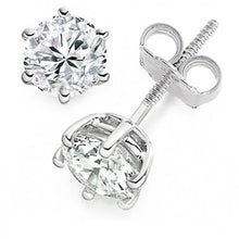 Afbeelding in Gallery-weergave laden, GIA-gecertificeerd Echte Echt Diamanten Oorknopjes 2,45 Ct. Witgouden Sieraden