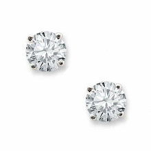 Afbeelding in Gallery-weergave laden, Echt Diamanten Oorknopjes 3 Karaat Prong Set Witgouden Sieraden