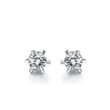 Afbeelding in Gallery-weergave laden, Echt Diamanten Oorknopjes 3 Karaat Witgoud 14K