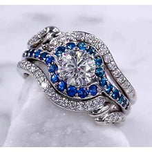 Afbeelding in Gallery-weergave laden, echte round diamant 3.50karaat ring vooraanzicht
