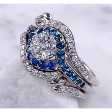 Afbeelding in Gallery-weergave laden, echte round diamant 3.50karaat ring close-up detail