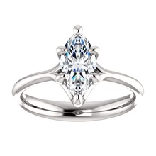 Afbeelding in Gallery-weergave laden, Echt Diamanten Solitaire Ring 2,50 Karaat Zes Klauwen In Wit Goud