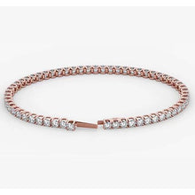 Afbeelding in Gallery-weergave laden, Echt Diamanten Tennisarmband 5,90 Karaat Roségouden 14K Sieraden