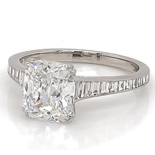 Afbeelding in Gallery-weergave laden, Echt Diamanten Verlovingsring 3 Karaat Kussen Klauw Instelling Vrouwen Sieraden