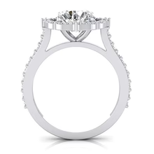 Afbeelding in Gallery-weergave laden, Halo Ring met uit de aarde gewonnen diamanten, 3 karaat