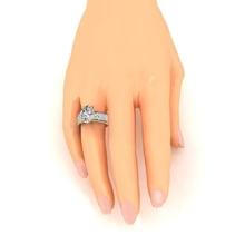 Afbeelding in Gallery-weergave laden, Echt Diamanten Verlovingsring Ovaal Centrum 6,92 Karaat Geel Goud 14K