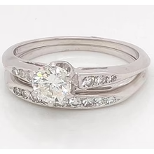 Afbeelding in Gallery-weergave laden, Echt Diamanten Verlovingsring Set 1,75 Karaat Dames Witgouden Sieraden 14K