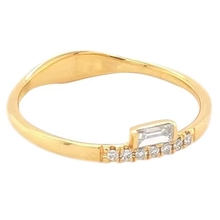 Afbeelding in Gallery-weergave laden, Echt Diamond Band Prong Set 0,71 Karaat Dames Geel Goud 14K Sieraden Nieuw