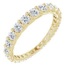 Afbeelding in Gallery-weergave laden, Echt Diamond Eternity Band 1.30 Karaat Trellis Instelling Dames Sieraden Nieuw