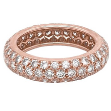 Afbeelding in Gallery-weergave laden, Echt Diamond Eternity Band 3,36 Karaat Roségouden Dames Sieraden