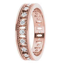 Afbeelding in Gallery-weergave laden, Echt Diamond Eternity Band Antieke Stijl 1 Karaat RoséGoud 14K