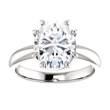 Afbeelding in Gallery-weergave laden, Echt Diamond Solitaire Ring 3.50 Karaat Dames Witgouden Sieraden