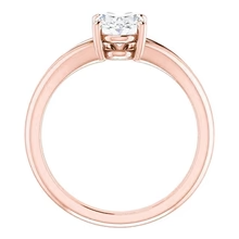 Afbeelding in Gallery-weergave laden, Echt Diamond Solitaire Ring Split Shank 2 Karaats Roségoud