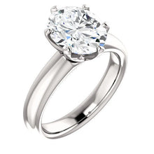Afbeelding in Gallery-weergave laden, Echt Diamond Solitaire Verlovingsring 5.10 Karaat Prong Setting Sieraden