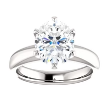 Afbeelding in Gallery-weergave laden, Echt Diamond Solitaire Verlovingsring 5.10 Karaat Prong Setting Sieraden