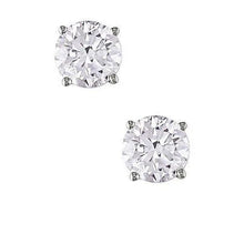 Afbeelding in Gallery-weergave laden, Echt Diamond Stud Earring Solid White Gold Women Jewelry 2 Karaat