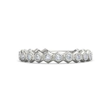 Afbeelding in Gallery-weergave laden, Echt Diamond Wedding Anniversary Band 1,90 Karaat Zeshoek Milgrain Sieraden