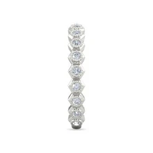 Afbeelding in Gallery-weergave laden, Echt Diamond Wedding Anniversary Band 1,90 Karaat Zeshoek Milgrain Sieraden