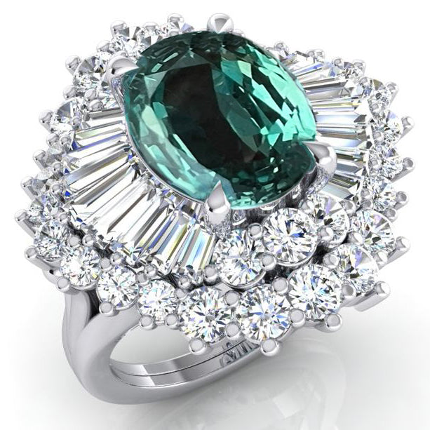 Echte Alexandriet Diamant Ring Verklaring Sieraden