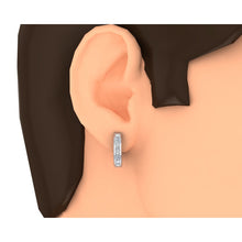 Afbeelding in Gallery-weergave laden, Echte Diamant Hoepel Oorbellen Voor Mannen