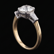 Afbeelding in Gallery-weergave laden, Echte Diamant Ring 2.50 Karaat - 14K Bicolor Goud