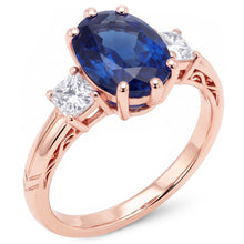 Afbeelding in Gallery-weergave laden, Echte Diamant Ring 2.50 Karaat - 14K Roségoud