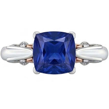 Afbeelding in Gallery-weergave laden, Echte Diamant Ring 2 Karaat - 14K Bicolor Goud